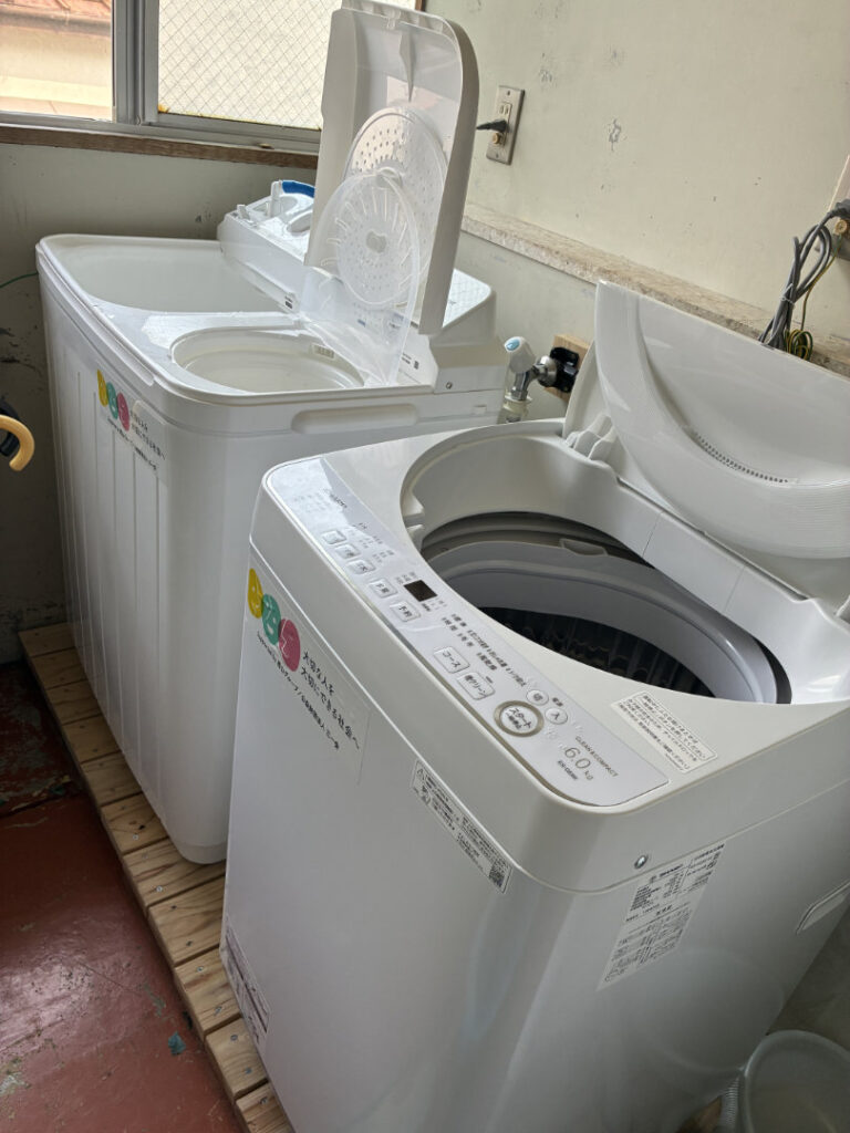 ご寄贈いただいた洗濯機